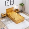 Hexa Engineered Wood Modern Single Bed With Headboard With Storage In Giant Wood