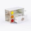 Building Blocks Storage Unit In White Colour