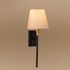 Devansh Metal Electric Wall Light in Black Colour with White Shade Count of 1 Light