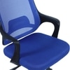 Ddeasirea Mid Back Ergonomic Chair in Blue Colour