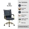 Doe Buck Marlon Modern Black Faux Leather Office Chair