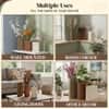 Rectangular Embossed Botanical Relief Vases
