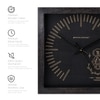 Virgo Zodiac Wooden Wall Clock with Minimal Gold Accents