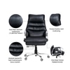 Fortuna Leatherette Executive Chair In Black Colour