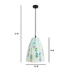 Decorative Glass Electric Hanging Light in White Colour