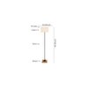 Drake White Cotton Shade Floor Lamp