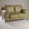 Europa 2 Seater Leatherette Sole in Light Green Colour
