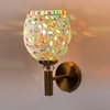 Devansh Metal Electric Wall Light in Gold Colour with Multi Shade Count of 1 Light