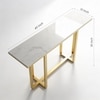 Elegant Metal Console Table in Gold Colour