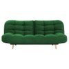 Bonnes 3 Seater Sofa Cum Bed In Baby Green Color