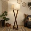 Infinity Beige Jute Floor Lamp with Beige Jute Base