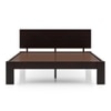 Kuba Solid Wood King Size Bed Without Storage (Mahagony Finish)