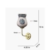 Devansh Metal Electric Wall Light in Gold Colour with Multicolor Shade Count of 1 Light