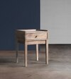 Harmful Solid Wood Bed Side Table In Natural Finish