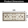 Luxe Home Polyester Vintage Runner(2x5 Feet, Multicolor, TPR)