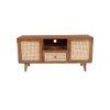 jeny solid wood  TV unit in  provincial teak finish