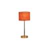 Orange Jute with Metal Gold Table Lamp