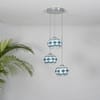 Gosse 3 Light Mosaic Glass Hanging Pendant Light