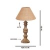 Devansh Beige Jute Table Lamp With Wood Natural Base(10X18 Inches)-34