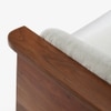 Douglas Solid Wood Three Seater Sofa in White Colour