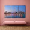 Truss Blue Pink Pieces Toronto Skyline Framed Canvas Canvas Wall Prints Set of 3 Multicolor Matte