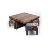 Blane Coffee Table Set - Multicolour Patch Kantha
