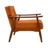 Armari Boucle Fabric Arm Chair in Orange Colour