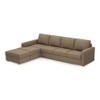 Apollo Fabric Sectional Sofa (Colour : Dune, Cushion : Hard, Back Type : Regular, Seating Capacity : Left Aligned 3 Seater + Left Aligned Chaise + Ottoman)