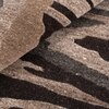 Handmade Wool Area Rug Modern Abstract Brown Grey 10 x 14 Feet Carpet