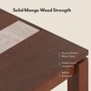 Atlas Crest Storage Solid Wood Dining Table With 4 Casey Swivel Chairs (Finish : Danish Walnut, Chair Colour : Dual Tone)