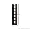 Hexa Engineered Wood Bookshelf Multipurpose Storage Rack in Slate Grey Colour
