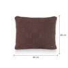 Square Check Nutmeg Decorative Cushion Cover 16 x 16 Inches