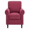 Aerial Boucle Arm Chair Wine Colour