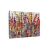 Truss Pieces Purple Red Variety Flowers Floral Canvas Canvas Wall Prints Set of 3 Multicolor Matte