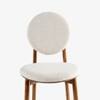 Aayam Solid Wood Dining Chair in White Colour