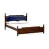 Domino Solid Wood King Size Non Storage Bed In Provincial Teak Finish