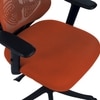 Zeeazyana Mid Back Ergonomic Chair in Orange Colour