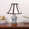 Devansh Multi Cotton Shade Lamp With Wood & Mosaic Glass Base For Decoration/Office/Home/Gifting/Study For Decoration/Office/Home/Gifting/Study