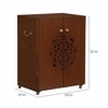 D'Dass Big Wooden Temple For Pooja Cabinet In Home and Office With Door