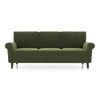 Oxford 3 Seater Fabric Sofa In Moss Green Colour