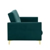 Gilud 3 Seater Click-Clack Sofa cum Bed  in Teal Colour