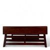 Bradford Sheesham Wood Contemporary Square Foldable Coffee Table In Honey Finish