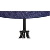 Kate Blue Jute Table lamp with Iron Base