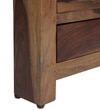 Corner Solid Wood  Bookshelf in Provincial Teak Finish
