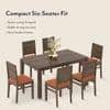Atlas Solid Wood 6 Seater Compact Dining Table with Atlas Dining chair