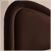 Elaris Curve Comfort Queen Size Bed in velvet With Engineer Wood Frame & Hydraulic Storage