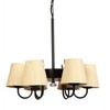 Devansh Black Wall Mounted Lamp With Off-White Cotton Shade