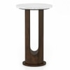 Orra Solid Wood Side Table in Mango Walnut Finish