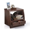 Siesta Solid Wood Bedside Table in Teak Finish