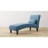 Fiest Velvet Chaise Launger in Blue Colour